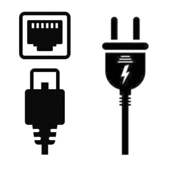 Zebra printer power and wired internet connections